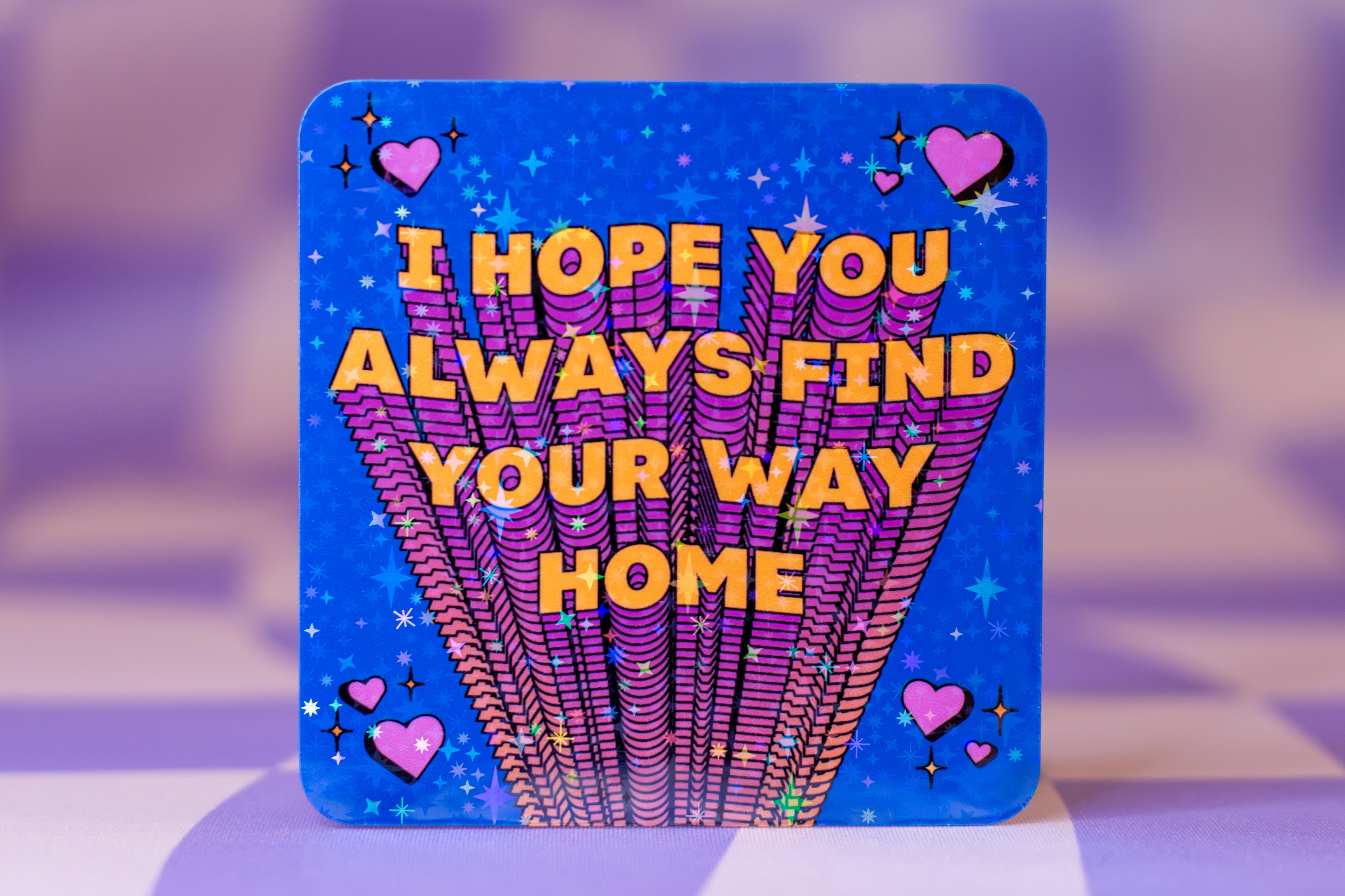 Trippy Holographic Vinyl Sticker | Motivational Psychedelic Decal