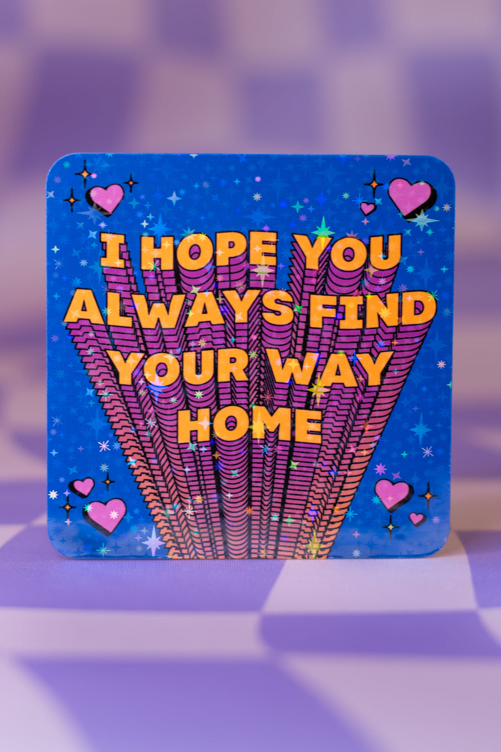 Trippy Holographic Vinyl Sticker | Motivational Psychedelic Decal