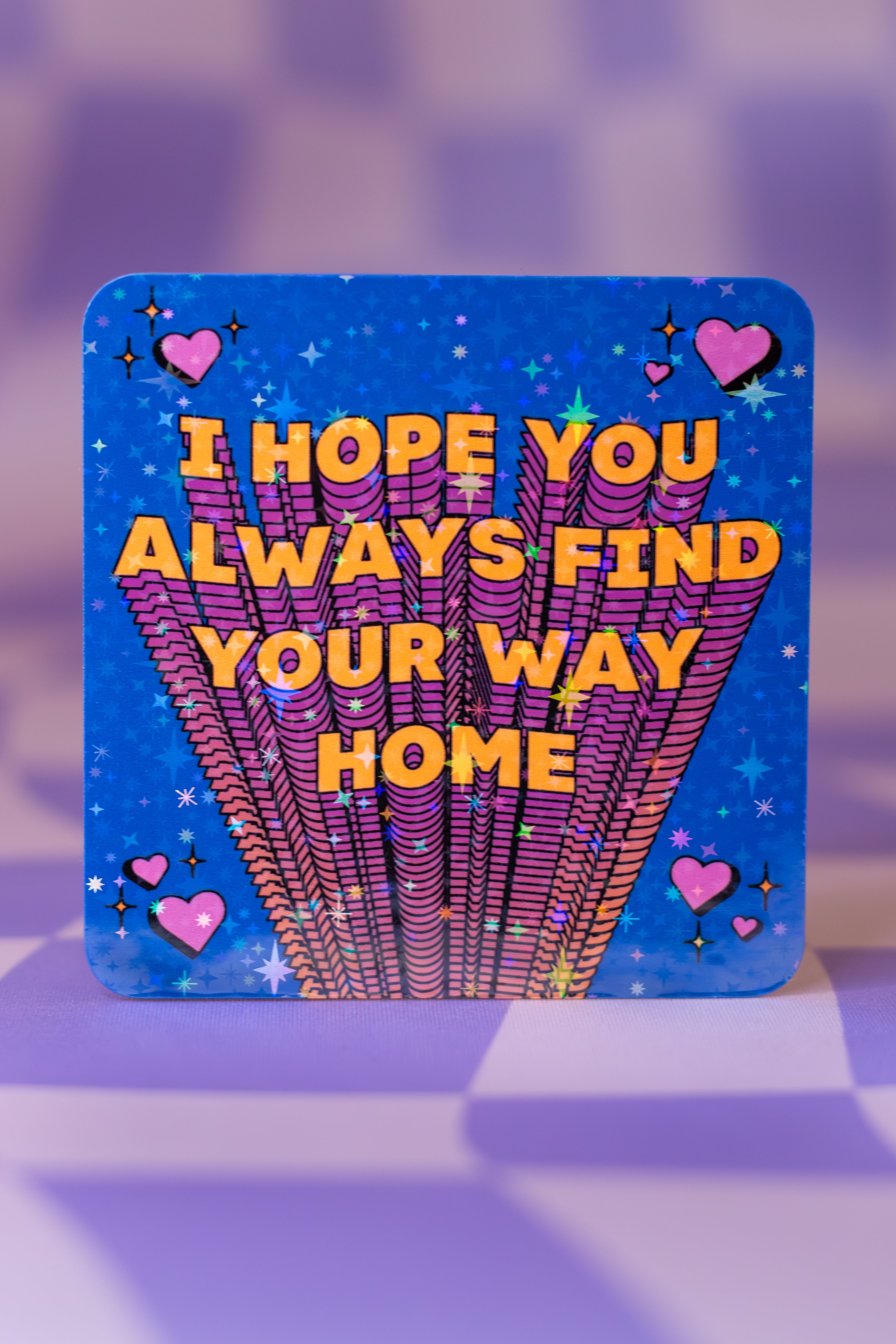 Trippy Holographic Vinyl Sticker | Motivational Psychedelic Decal