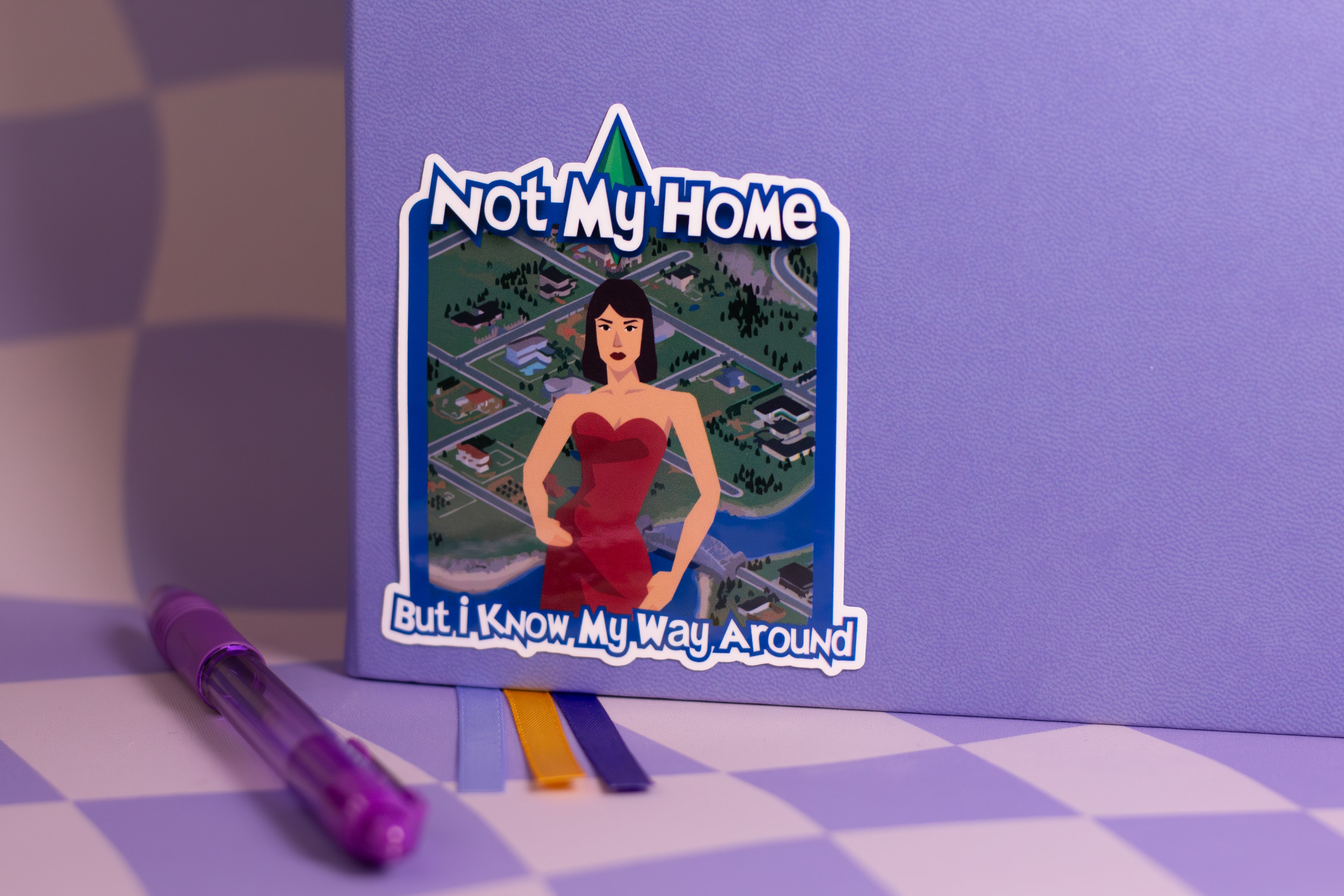 2000s Sims Sticker | Y2K Gamer Nostalgia Decal