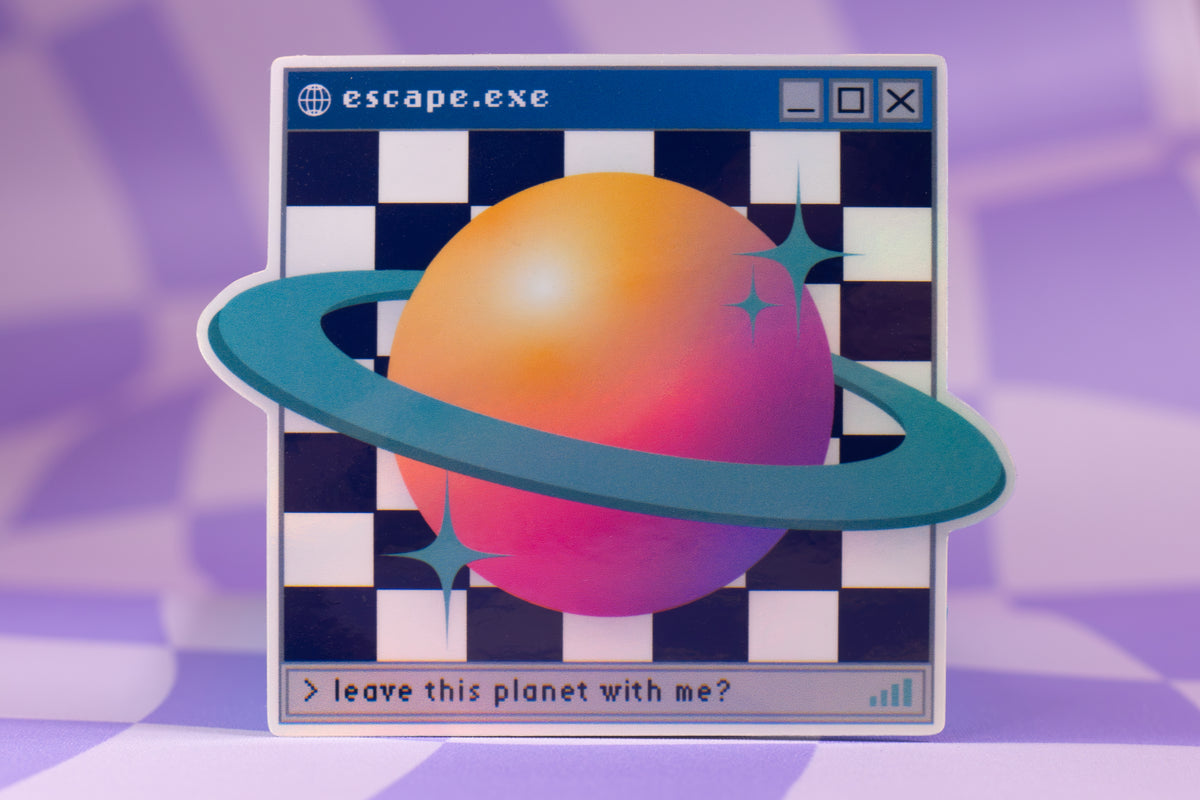 Leave This Planet With Me Sticker