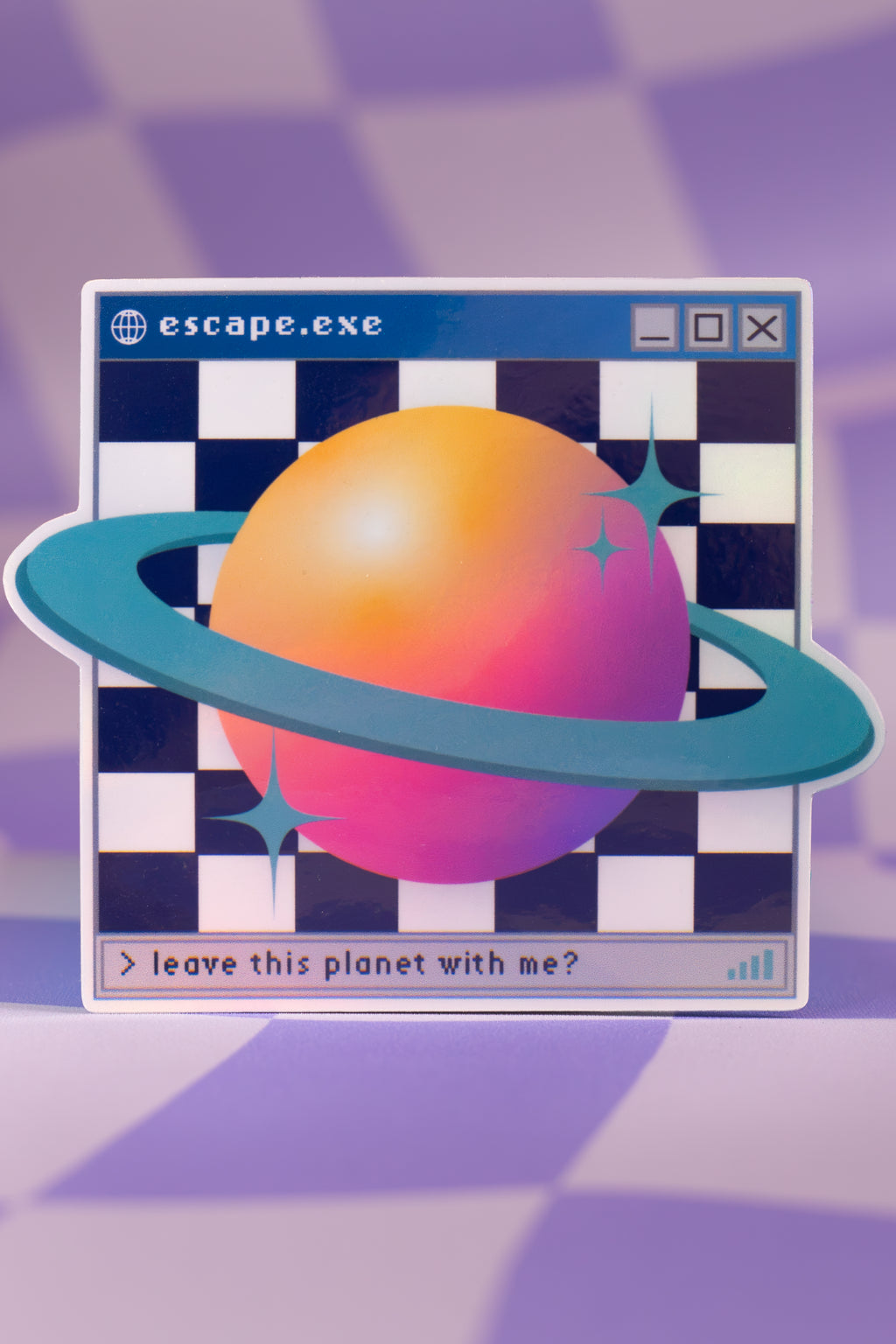 Leave This Planet With Me Sticker
