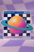Leave This Planet With Me Sticker